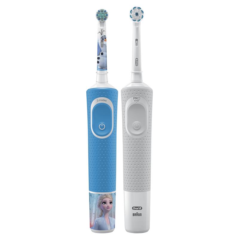 Load image into Gallery viewer, Oral B Power Toothbrush Pro 100 Frozen/Star Wars Pack
