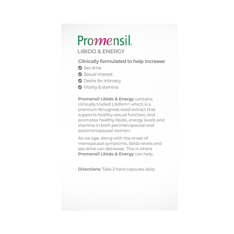 Load image into Gallery viewer, Promensil Libido &amp; Energy 60 Capsules
