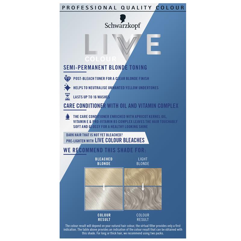 Load image into Gallery viewer, Schwarzkopf Live Colour Semi-Permanent Toner Ice White T1
