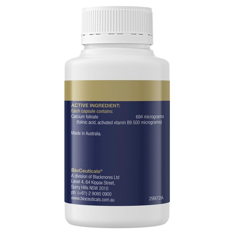 Load image into Gallery viewer, BioCeuticals Folinic Acid 120 Capsules
