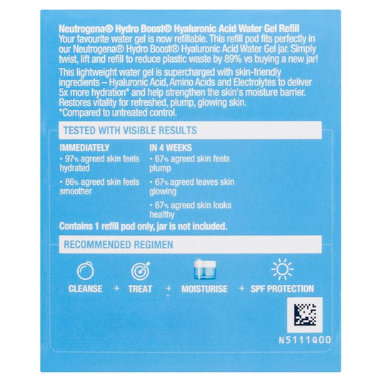 Neutrogena Hydro Boost Hyaluronic Acid Water Gel Refill Pod Moisturiser 50g