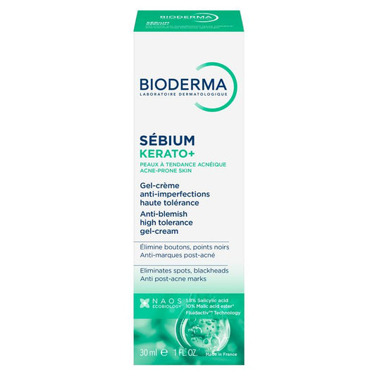 Bioderma Sebium Kerato Nonirritating Acne Cream Moisturiser suitable For Acne Prone Skin 30ml