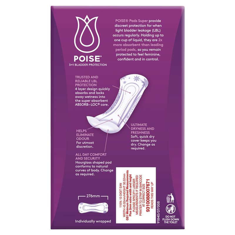 Load image into Gallery viewer, Poise Pads Super 14 Pack
