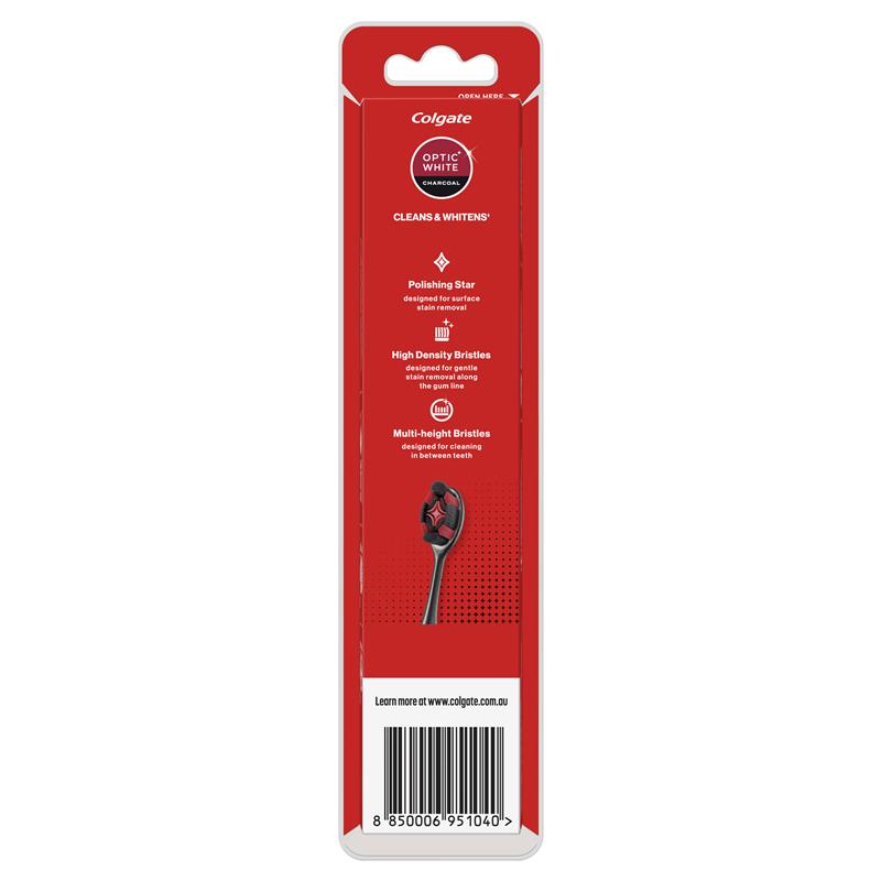 Load image into Gallery viewer, Colgate Toothbrush Optic White Pro Series Charcoal Bristles Soft 2 Pack
