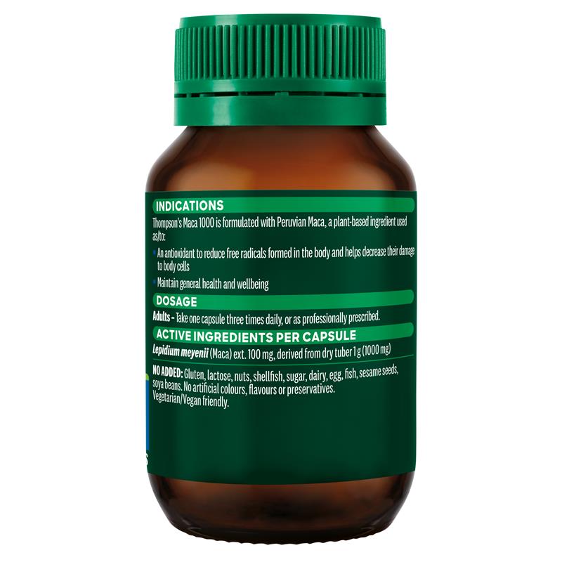 Load image into Gallery viewer, Thompson's Maca 1000 60 Capsules
