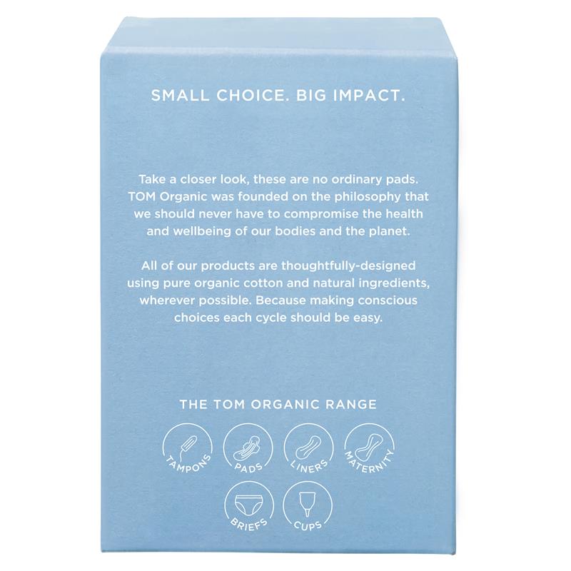 Load image into Gallery viewer, TOM Organic Ultra Thin Pads Super 10 Pack
