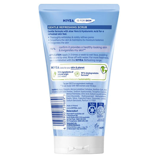 NIVEA Daily Essentials Gentle Refreshing Face Scrub 150ml
