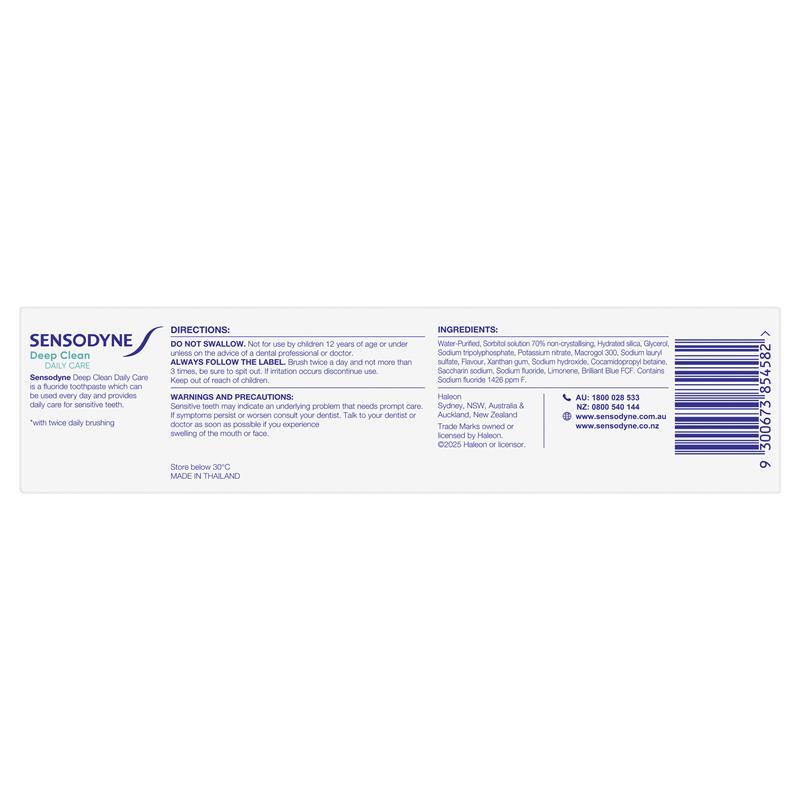 Load image into Gallery viewer, Sensodyne Toothpaste Deep Clean 160g Exclusive Size
