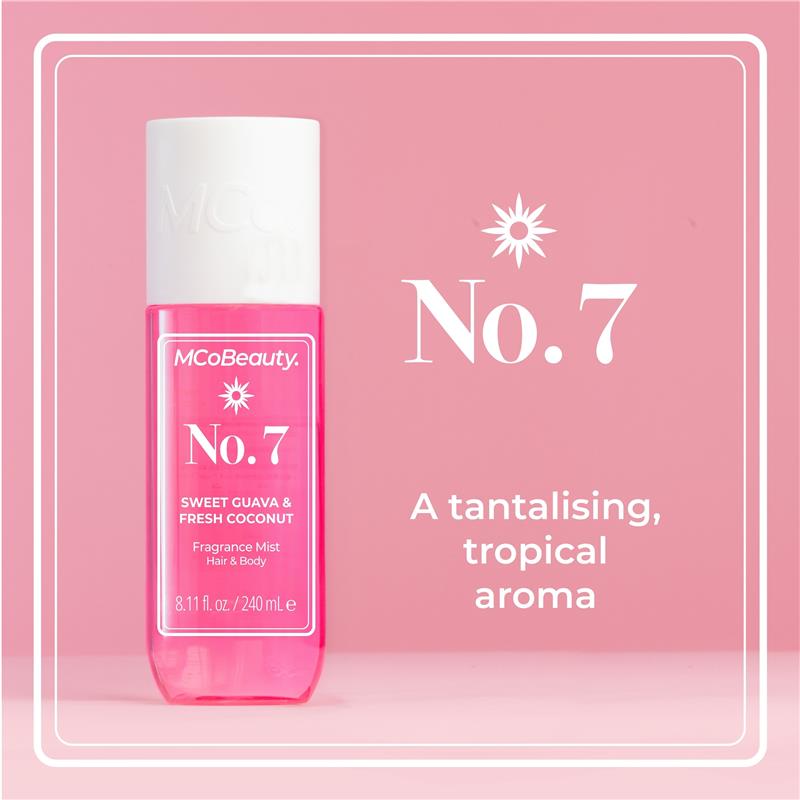 Load image into Gallery viewer, MCoBeauty Sweet Guava &amp; Fresh Coconut No.7 Fragrance Hair &amp; Body Mist 240ml
