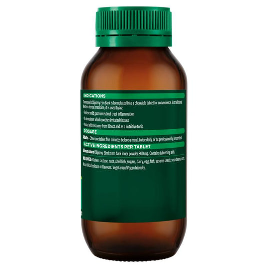 Thompson's Slippery Elm Bark 800mg 120 Tablets