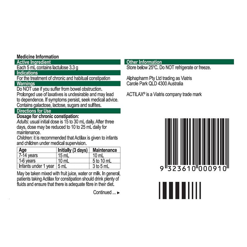 Load image into Gallery viewer, Actilax Mixture 500mL
