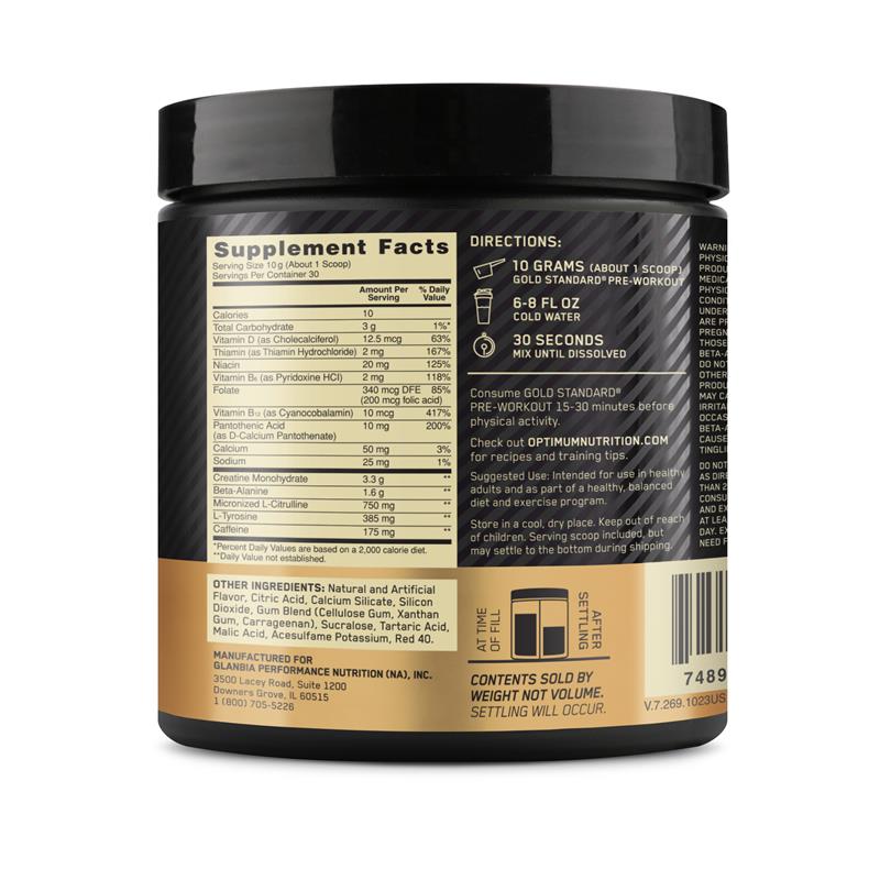 Load image into Gallery viewer, Optimum Nutrition Gold Standard Pre-Workout Fruit Punch 300g
