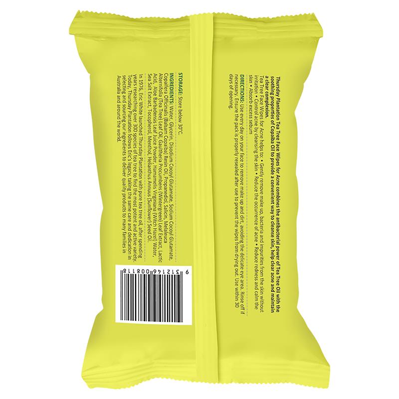 Load image into Gallery viewer, Thursday Plantation Tea Tree Face Wipes for Acne 25
