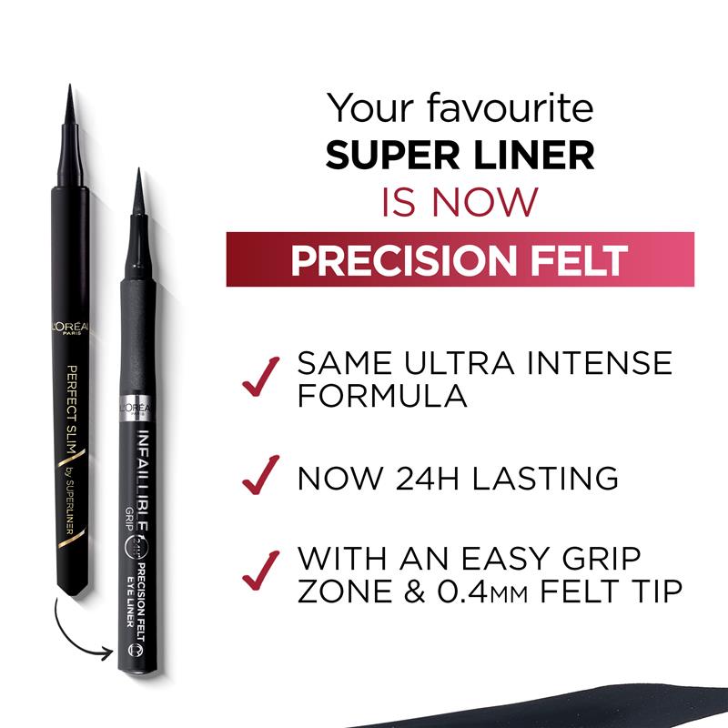 Load image into Gallery viewer, L'Oreal Paris Infallible Grip 24H Precision Felt Eye Liner 01 Black
