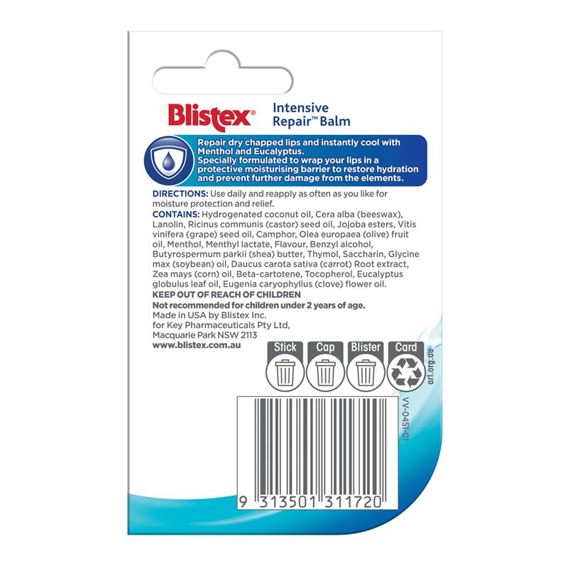 Load image into Gallery viewer, Blistex Intensive Repair Balm 4.25gm Stick
