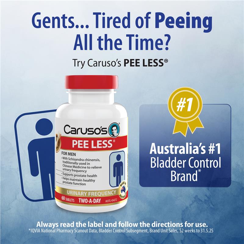 Load image into Gallery viewer, Carusos Pee Less 60 Tablets
