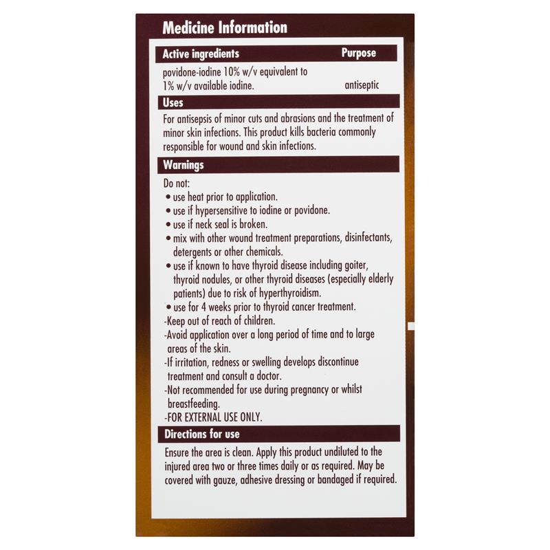 Load image into Gallery viewer, Betadine Antiseptic Topical Solution Liquid 100mL
