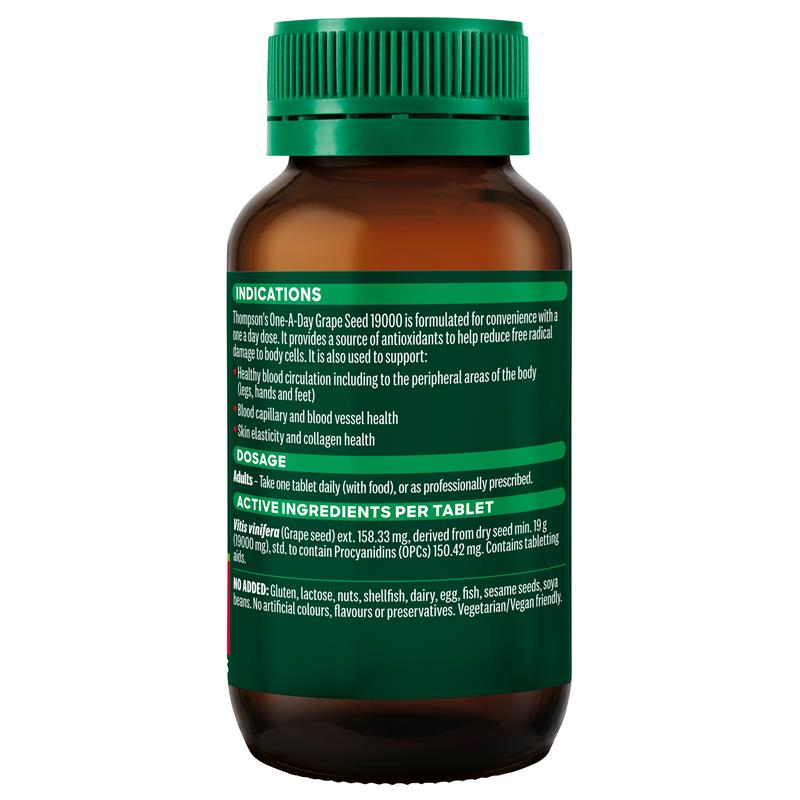 Load image into Gallery viewer, Thompson's One-A-Day Grape Seed 19000mg 120 Tablets
