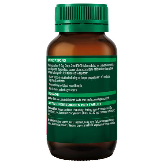 Thompson's One-A-Day Grape Seed 19000mg 120 Tablets