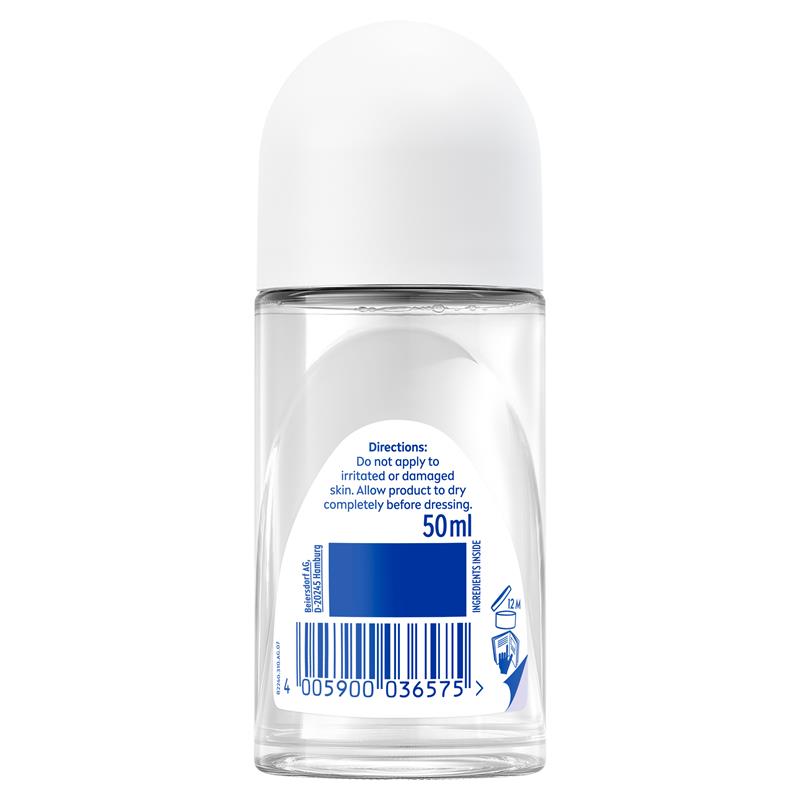 Load image into Gallery viewer, NIVEA Black &amp; White Invisible Clear Roll On Deodorant 72H Protection 50ml
