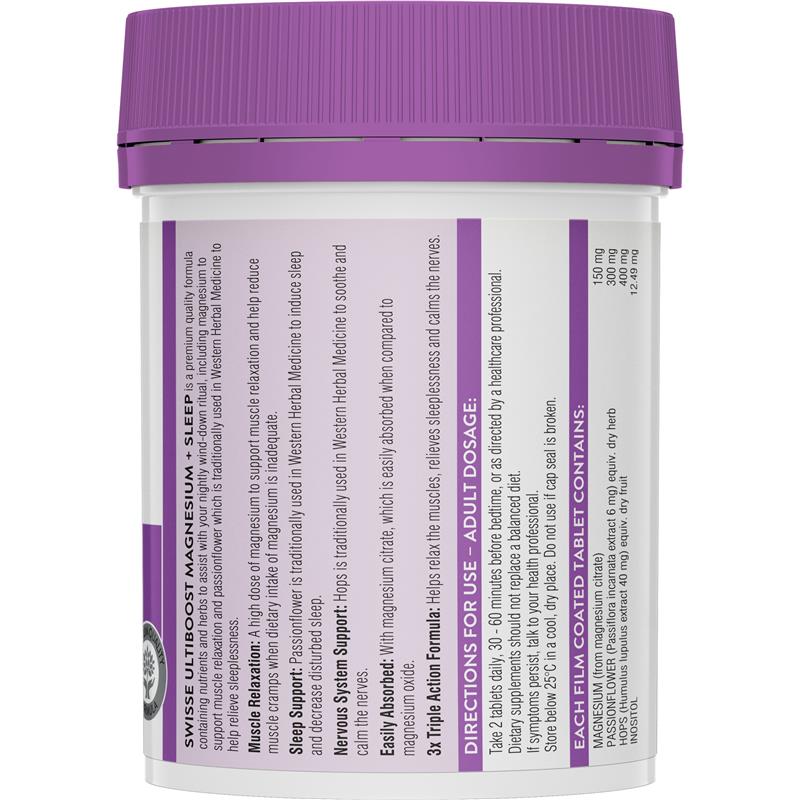Load image into Gallery viewer, Swisse Ultiboost Magnesium + Sleep 120 Tablets
