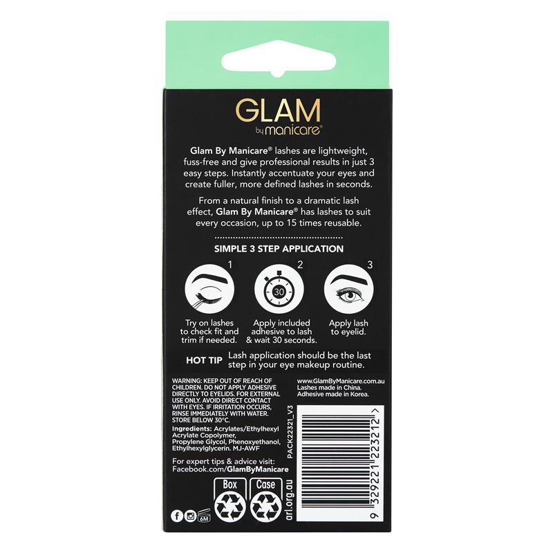 Load image into Gallery viewer, Glam By Manicare Sophia Lashes 2 Pack Length
