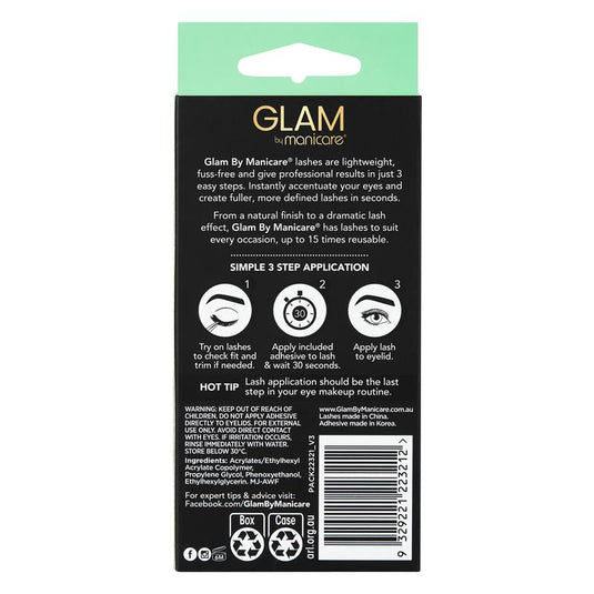 Glam By Manicare Sophia Lashes 2 Pack Length