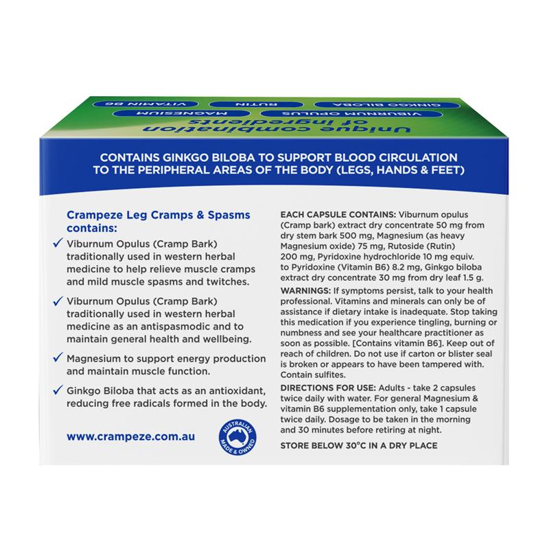 Load image into Gallery viewer, Crampeze 60 Capsules
