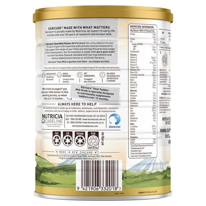 Load image into Gallery viewer, Karicare Goat Milk Stage 2 Follow On Formula 900g
