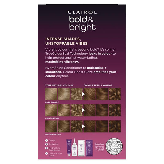 Clairol Bold & Bright Permanent Hair Colour 67 Chocolate