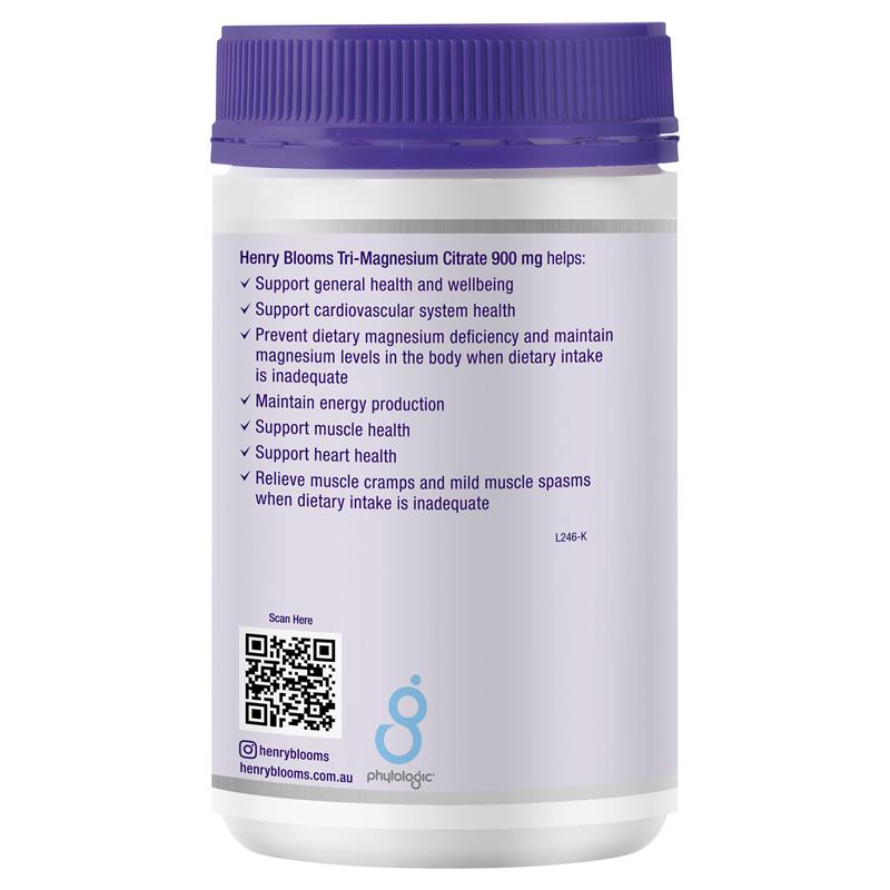 Load image into Gallery viewer, Henry Blooms Tri-Magnesium Citrate 900mg 150 Capsules Bulk Pack
