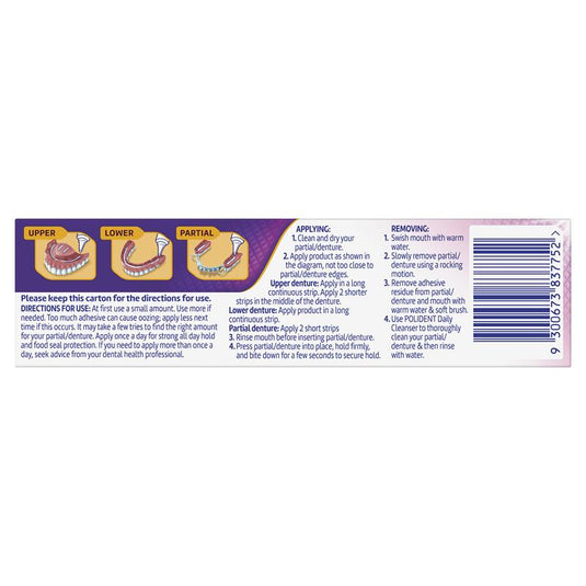 Polident MAX SEAL Denture Adhesive Cream 40g