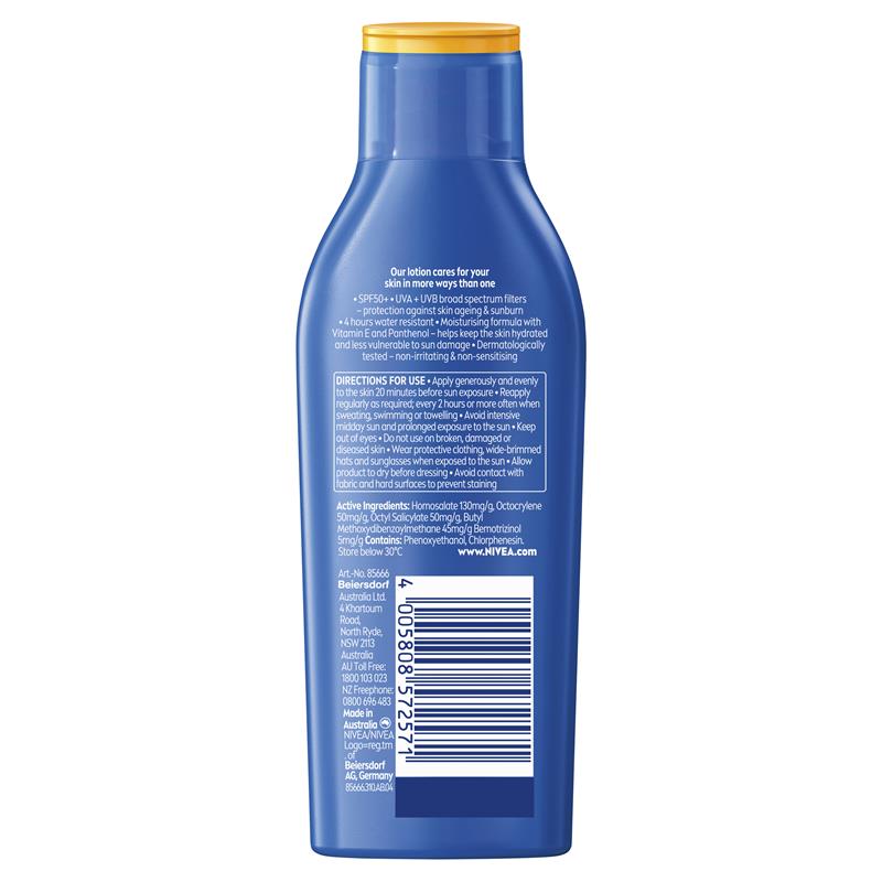 Load image into Gallery viewer, NIVEA Sun Protect &amp; Moisture SPF50+ Sunscreen Lotion 200ml
