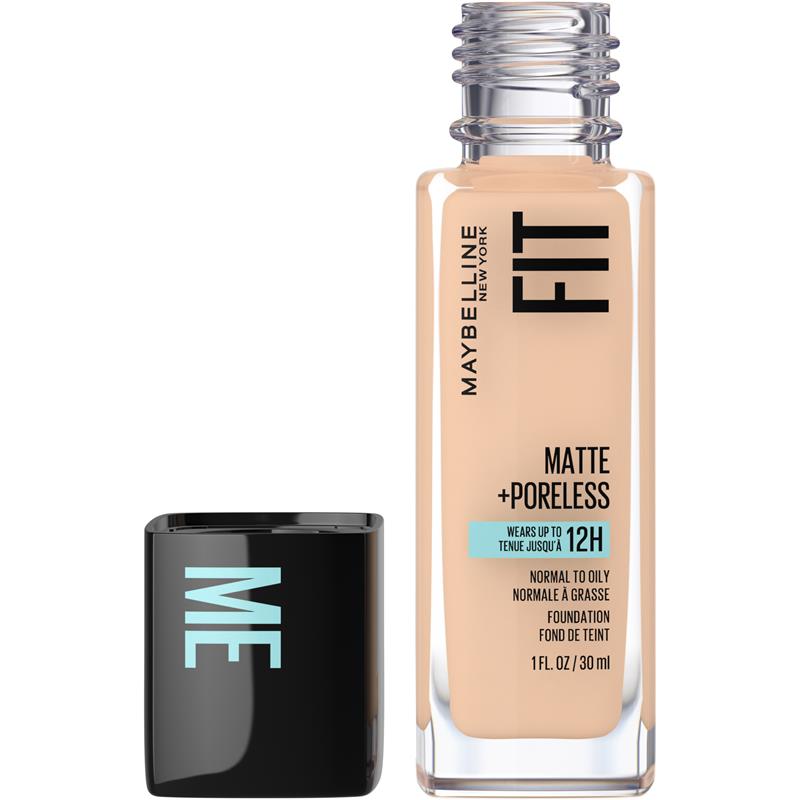 Load image into Gallery viewer, Maybelline Fit Me Matte &amp; Poreless Mattifying Liquid Foundation - Creamy Beige 122

