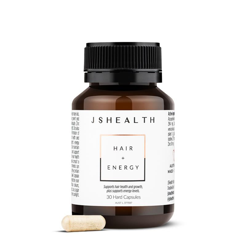 Load image into Gallery viewer, JSHealth Hair + Energy Formula 30 Capsules
