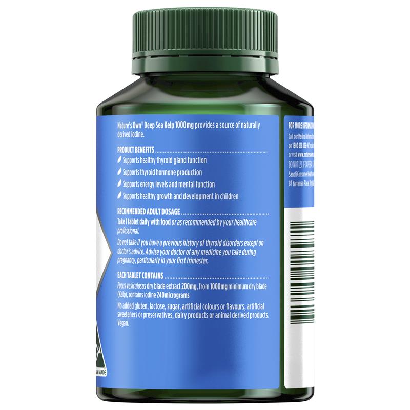 Load image into Gallery viewer, Nature's Own Kelp 1000mg 200 Tablets
