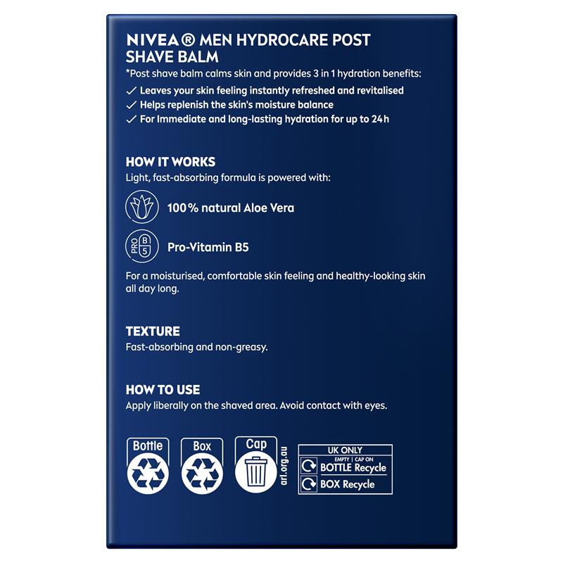 Load image into Gallery viewer, NIVEA MEN Hydrocare Post Shave Balm 100ml
