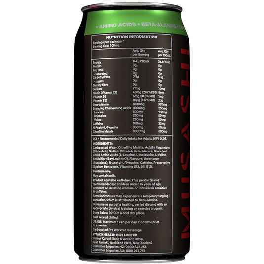 Musashi Energy Green Apple 500ml
