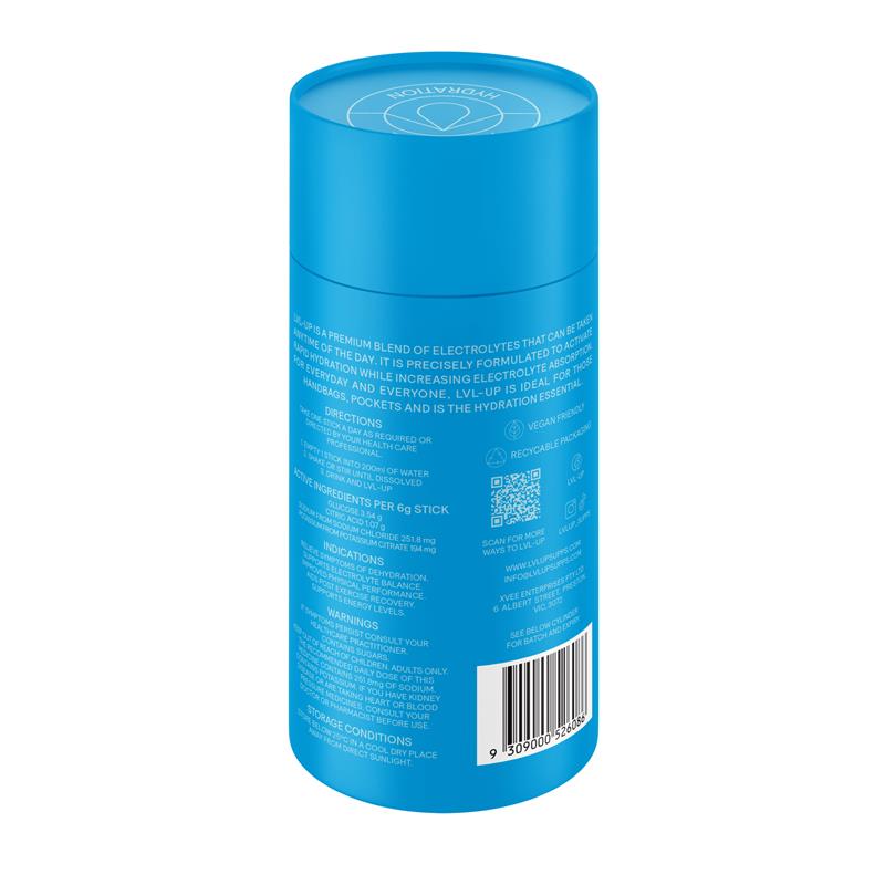 Load image into Gallery viewer, Lvl Up Everyday Hydration Sticks Tropical 10 Pack
