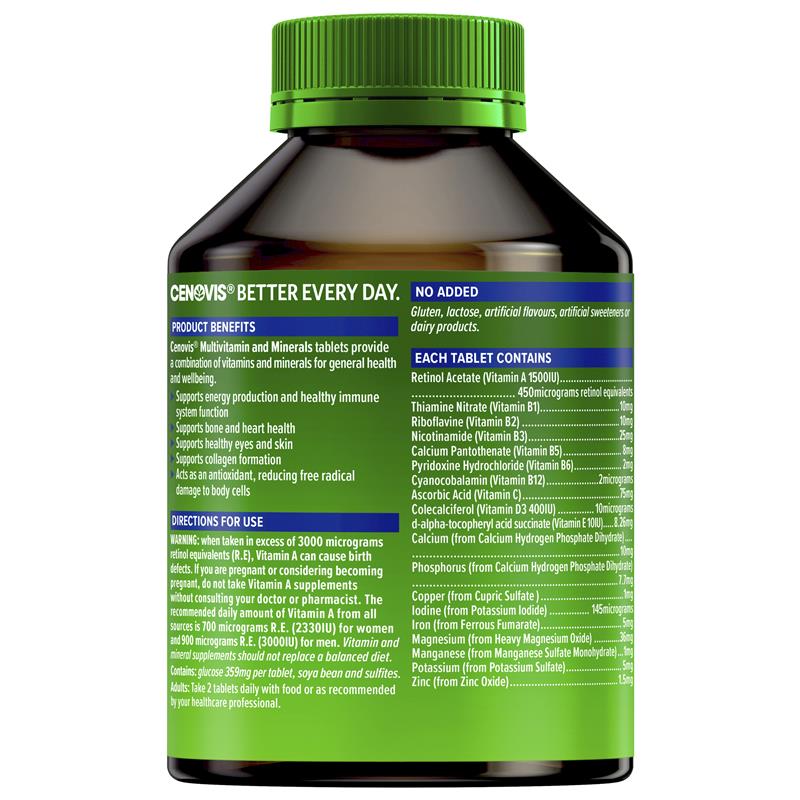 Load image into Gallery viewer, Cenovis Multivitamin and Minerals 200 Tablets
