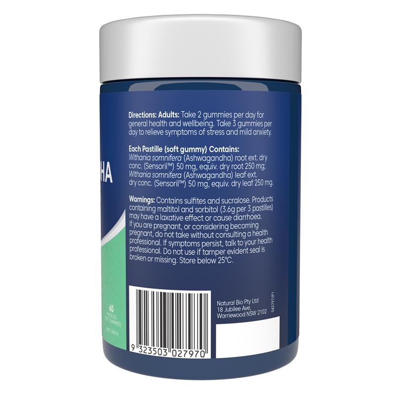 Load image into Gallery viewer, Bioglan Ashwagandha 60 Gummies
