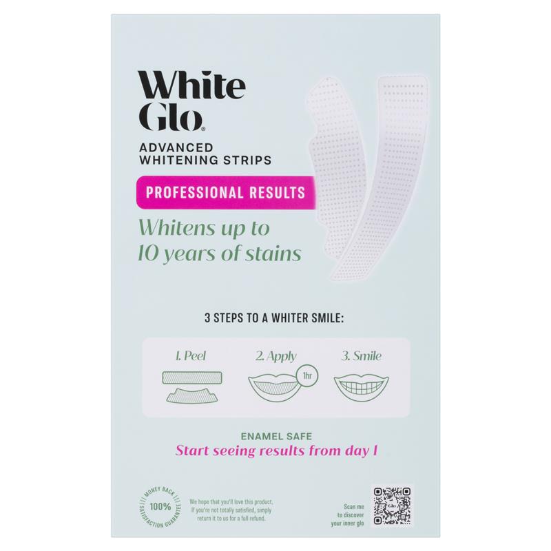 Load image into Gallery viewer, White Glo Advanced Whitening Strips 20 Pack
