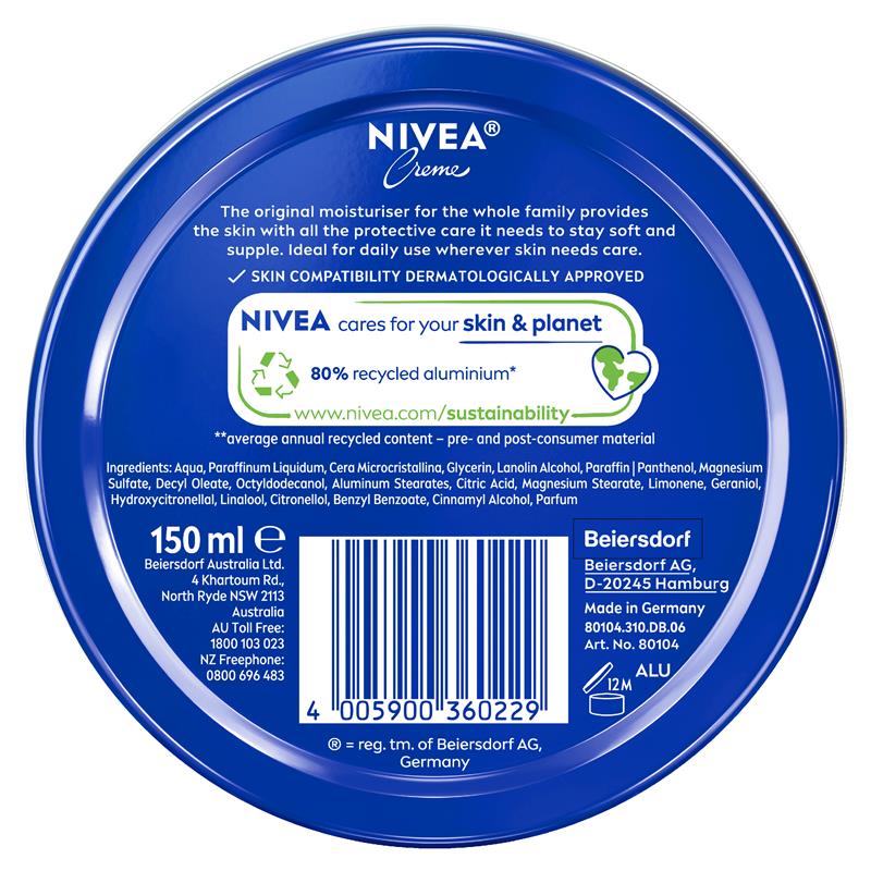 Load image into Gallery viewer, NIVEA Creme Moisturiser Blue Tin 150ml

