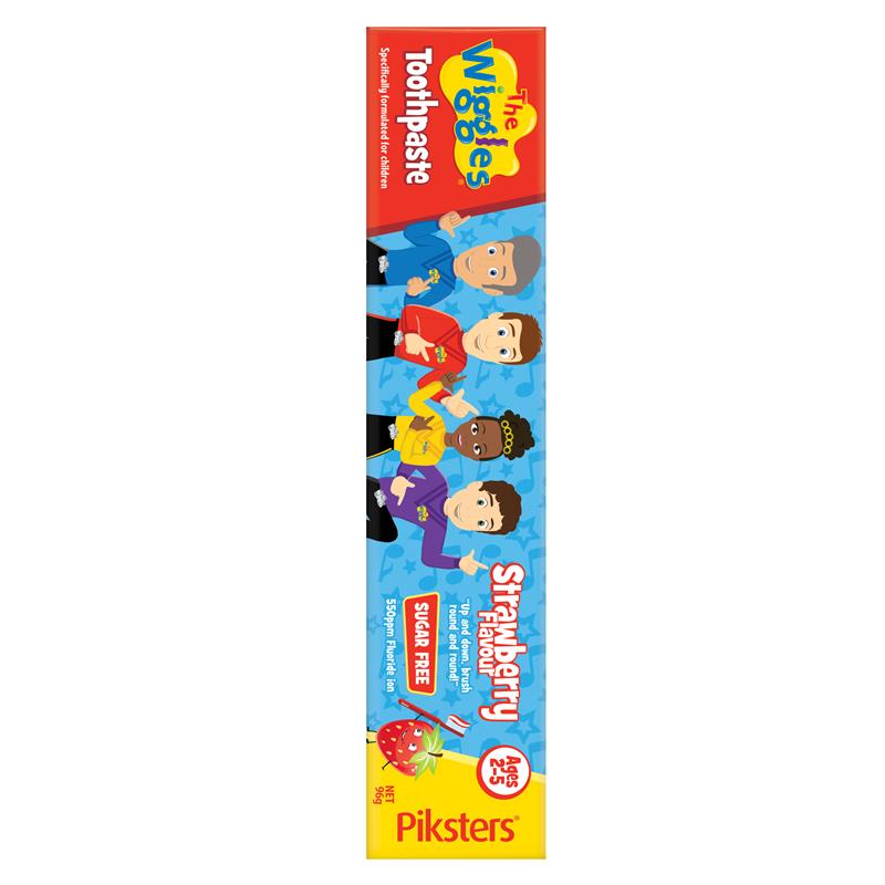 Load image into Gallery viewer, Piksters The Wiggles Toothpaste Sugar Free Strawberry Ages 2-5 96g
