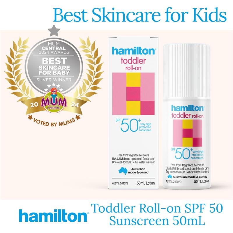 Load image into Gallery viewer, Hamilton Sun SPF 50+ Toddler Roll On 50ml
