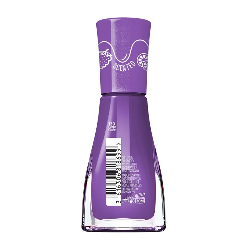 Load image into Gallery viewer, Sally Hansen Insta-Dri Scented Nail Polish Syrup Collection Grape Glaze 9.17ml Limited Edition
