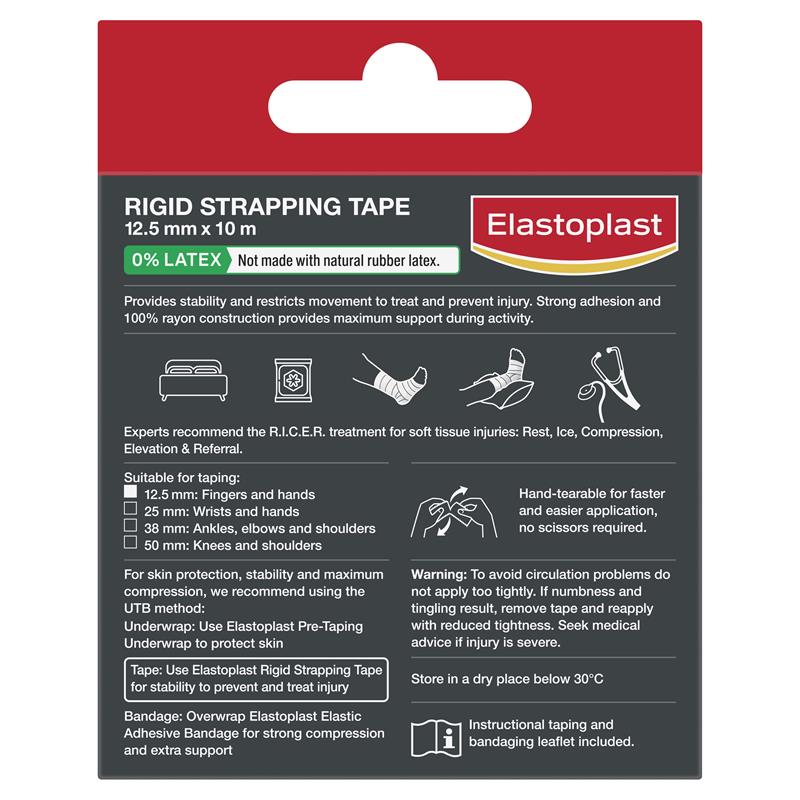 Load image into Gallery viewer, Elastoplast Sport Rigid Strapping Tape 12.5mmx10m
