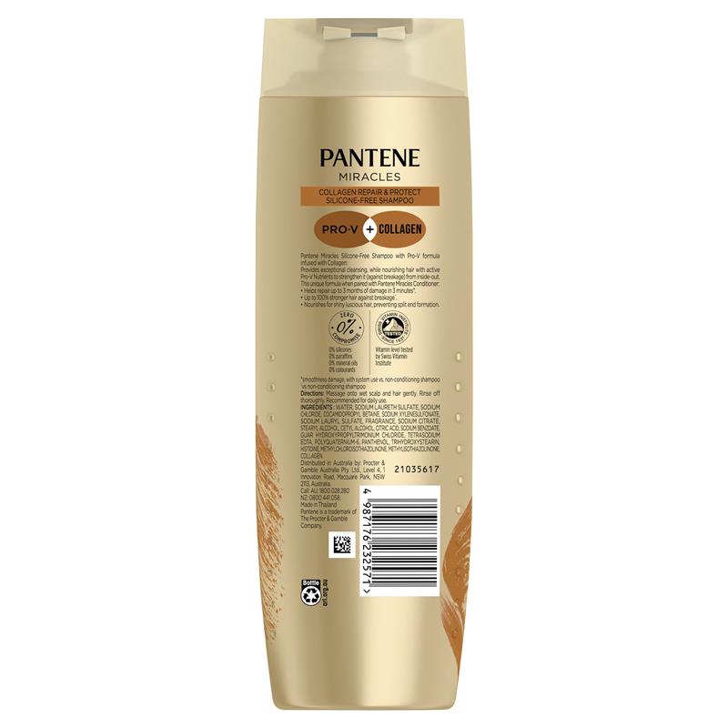 Load image into Gallery viewer, Pantene Miracles Collagen Repair &amp; Protect Shampoo 375ml
