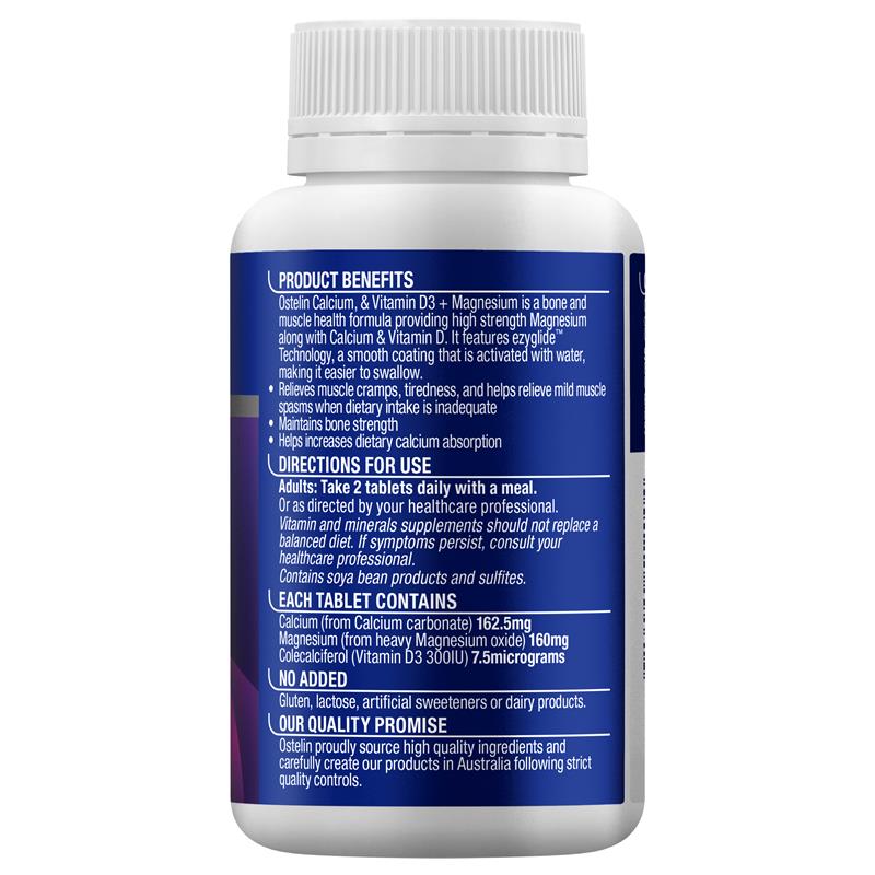Load image into Gallery viewer, Ostelin Calcium &amp; Vitamin D3 + Magnesium 100 Tablets
