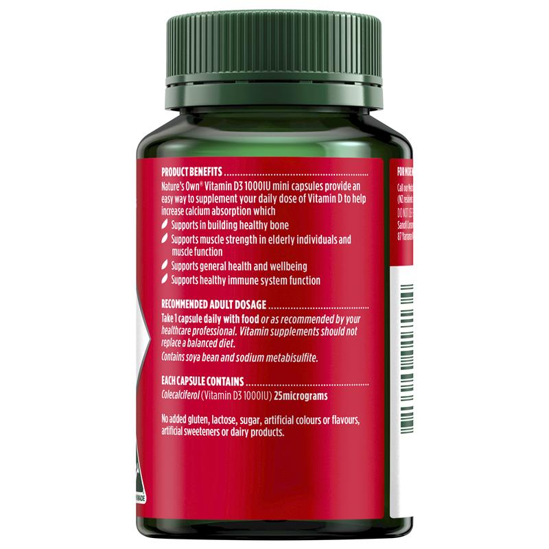 Load image into Gallery viewer, Nature's Own Vitamin D3 1000iu 200 Capsules
